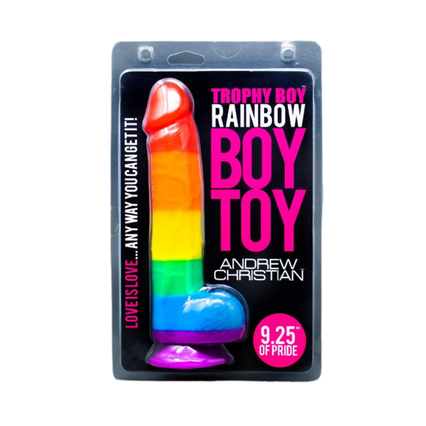 Andrew Christian - Trophy Boy Rainbow Dildo - 23.5 centimeters