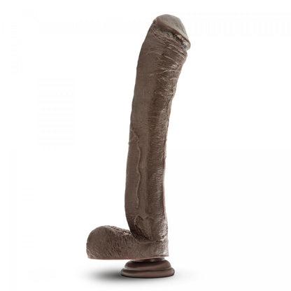Zeer grote, realistische bruine xxxxl dildo van 33 cm van het merk Dr. Skin. Perfect voor gay mannen en te koop bij Flavourez.
