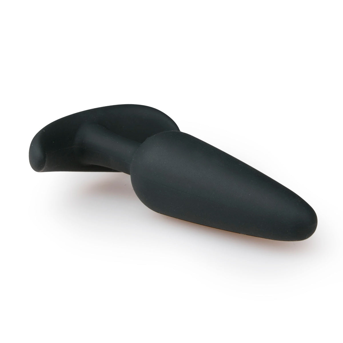Zwarte Butt Plug met Handvat. De butt plug is 10 cm lang, van het merk EasyToys Anal Collection en te koop bij Flavourez.